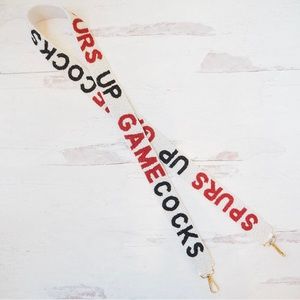 Beaded USC Spurs Up Gamecocks Purse Strap~South Carolina